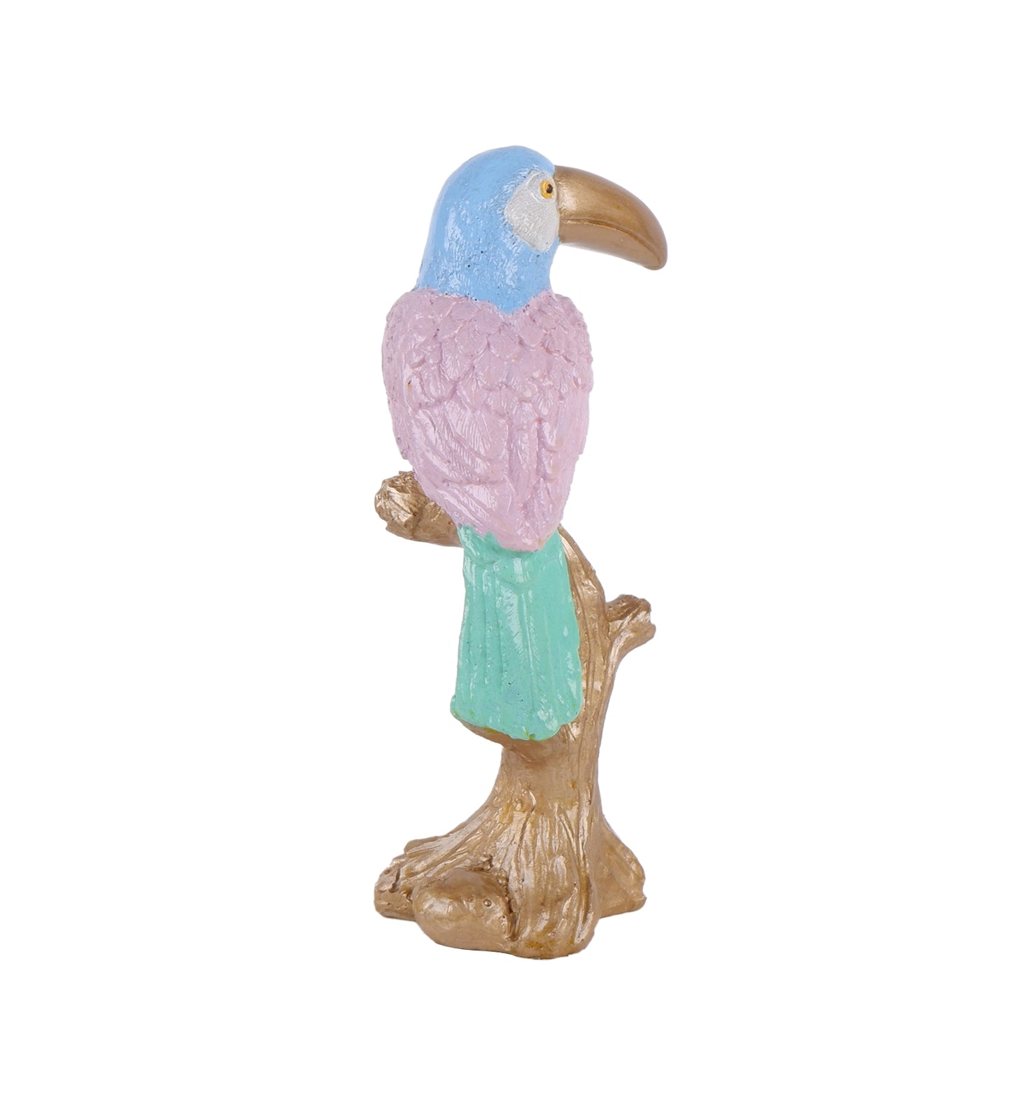 THE WHITE INK DECOR Claude Premium Bird Figurine in Lively Pastel showpeice