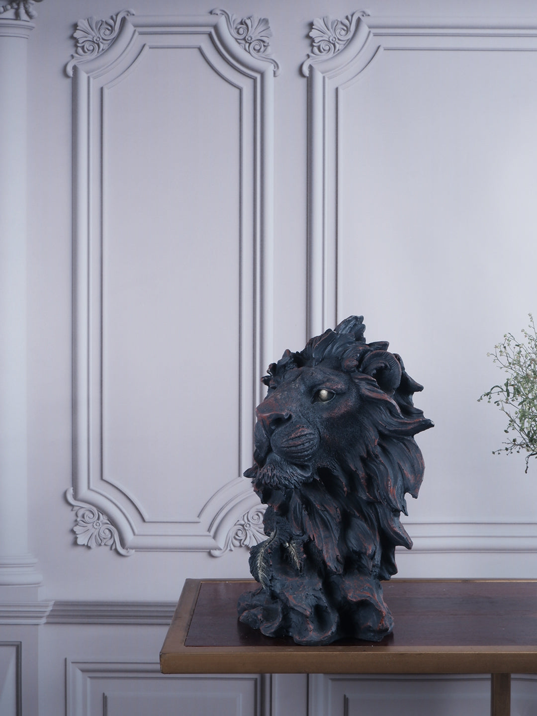 Premium Lion Face Figurine