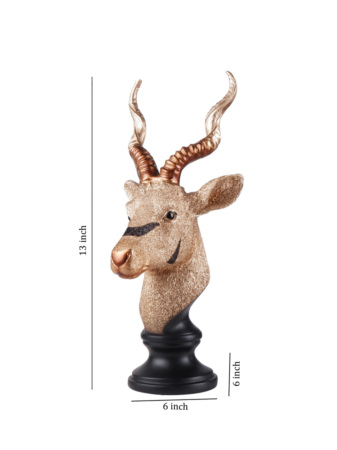 The white ink décor premium deer figurine
