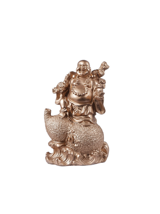 The white ink décor Premium Laughing Buddha Figurine