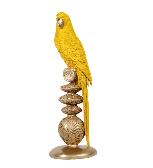 Colorful parrot showpiece is a vibrant and eye-catching decorative piece