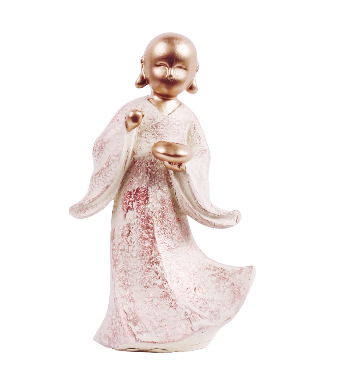 Tranquil Brown monk Statue for Inner Peace and Mindfulness