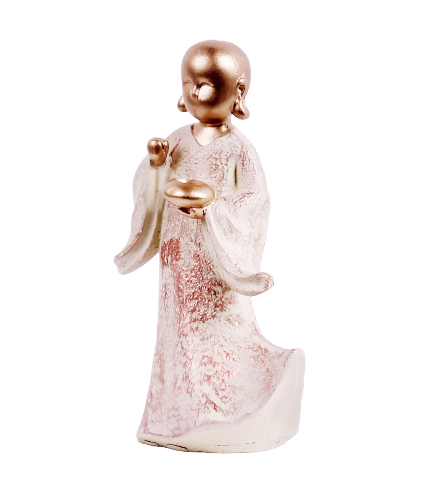 Tranquil Brown monk Statue for Inner Peace and Mindfulness