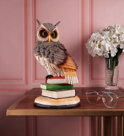 The white ink décor premium Owl figurine
