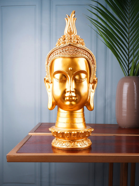 Premium Gold thai buddha head