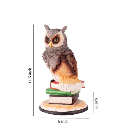 The white ink décor premium Owl figurine