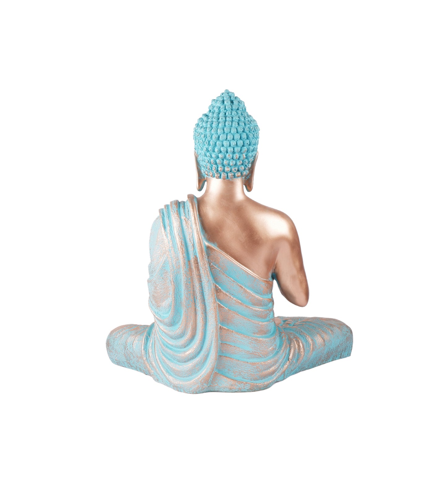 The white ink décor premium feng shui Meditating Buddha