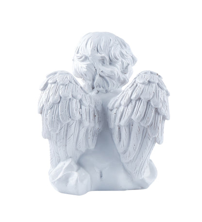 The white ink décor premium Cupid Figurine