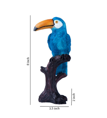 The white ink décor premium Bird Figurine