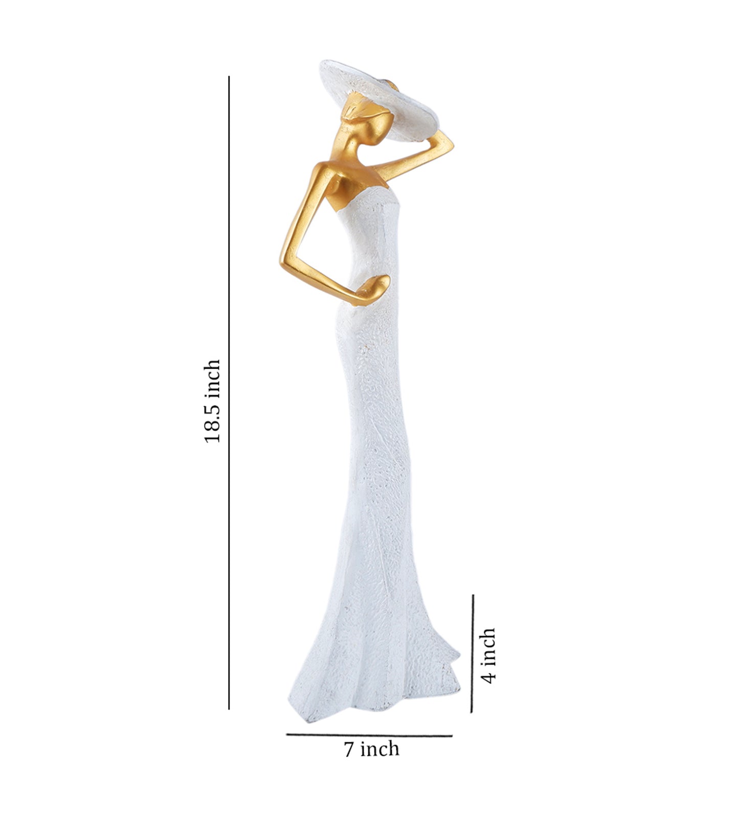The white ink décor premium Art Figurine