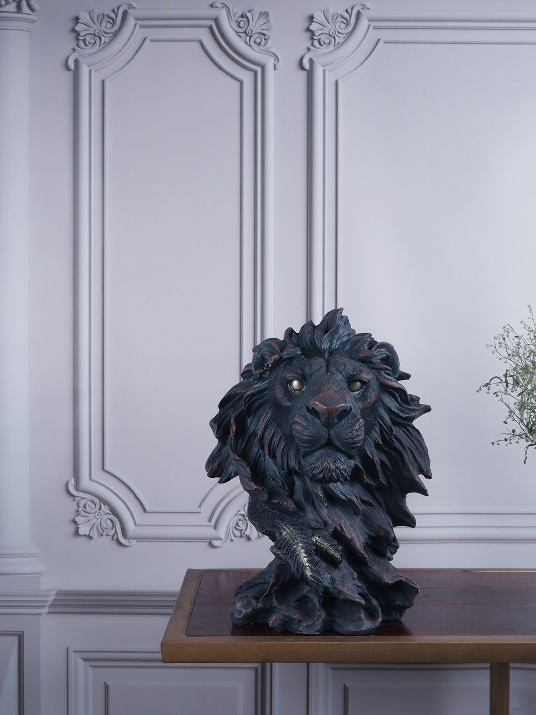 Premium Lion Face Figurine