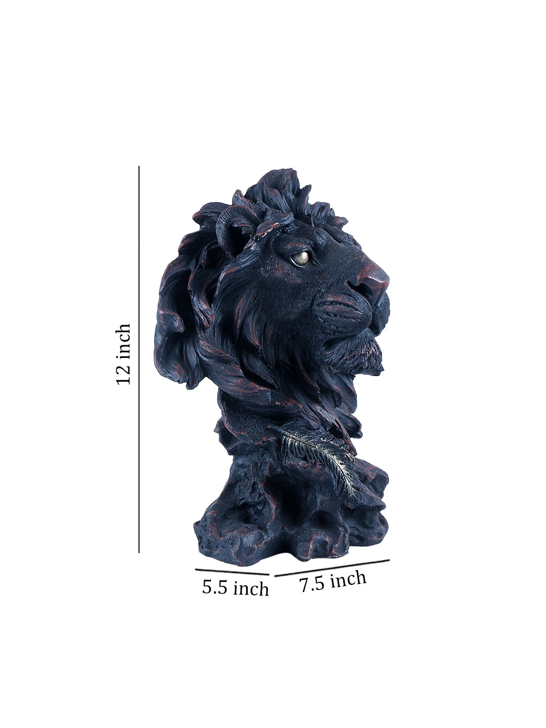 Premium Lion Face Figurine