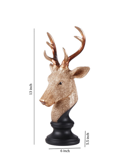 The white ink décor premium deer figurine