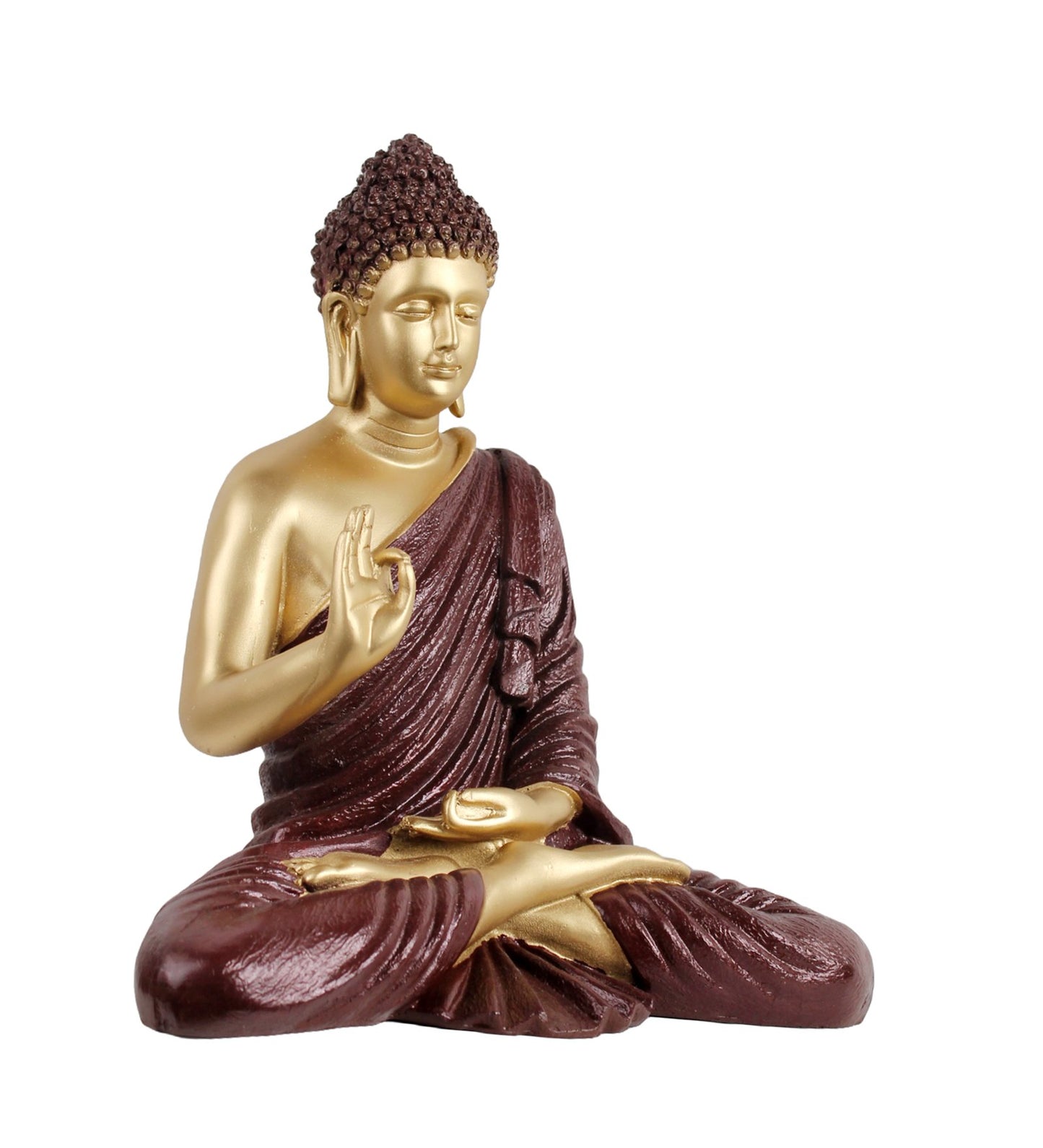 The white ink décor premium feng shui Meditating Buddha